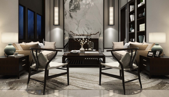 深圳中式风格小别墅装修要古典大气，室内软装设计是关键